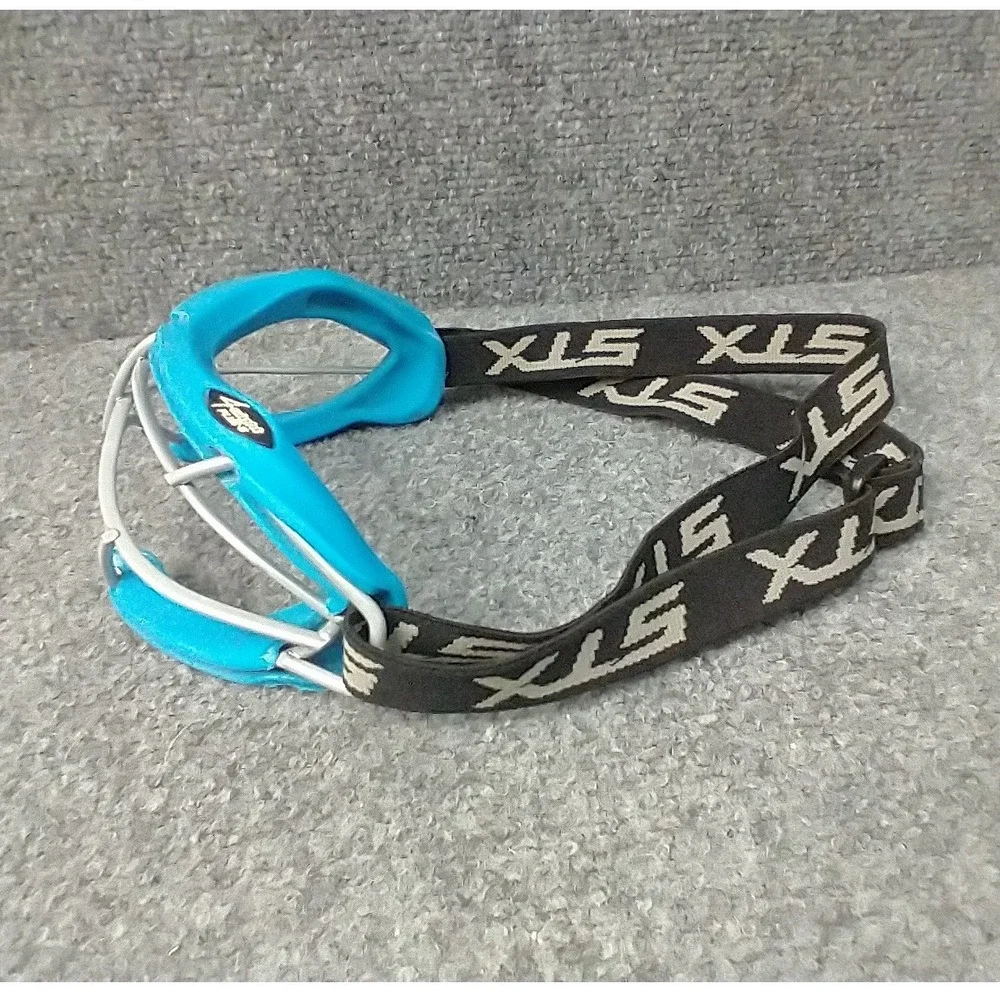 STX 4Sight Plus-S Youth Lacrosse Goggles Blue Silver ASTM F3077-17 Eye Protect